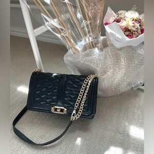 Rebecca Minkoff shoulder/crossbody quilted love bag